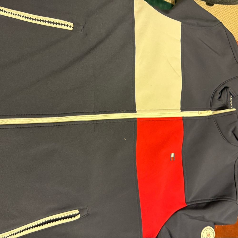 Tommy Hilfiger Men's Color Block Jacket - Navy, Red, and White New without tags